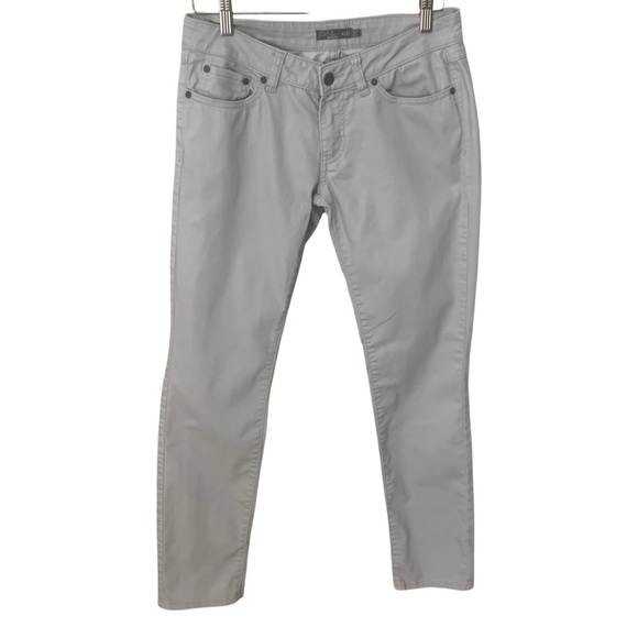 PRANA Kara Slim Leg Low Rise Stretch Jeans Light Grey Style# W4KARA115 Size 4/27 - Picture 2 of 14